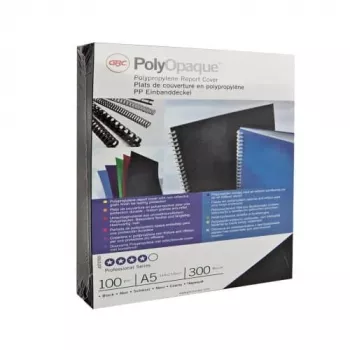 GBC köitmiskate Poly Opaque A4 300 mikronit, A4, polüvinüülkloriid (PVC), sinine, matt, 0,3 mm, 25 tk