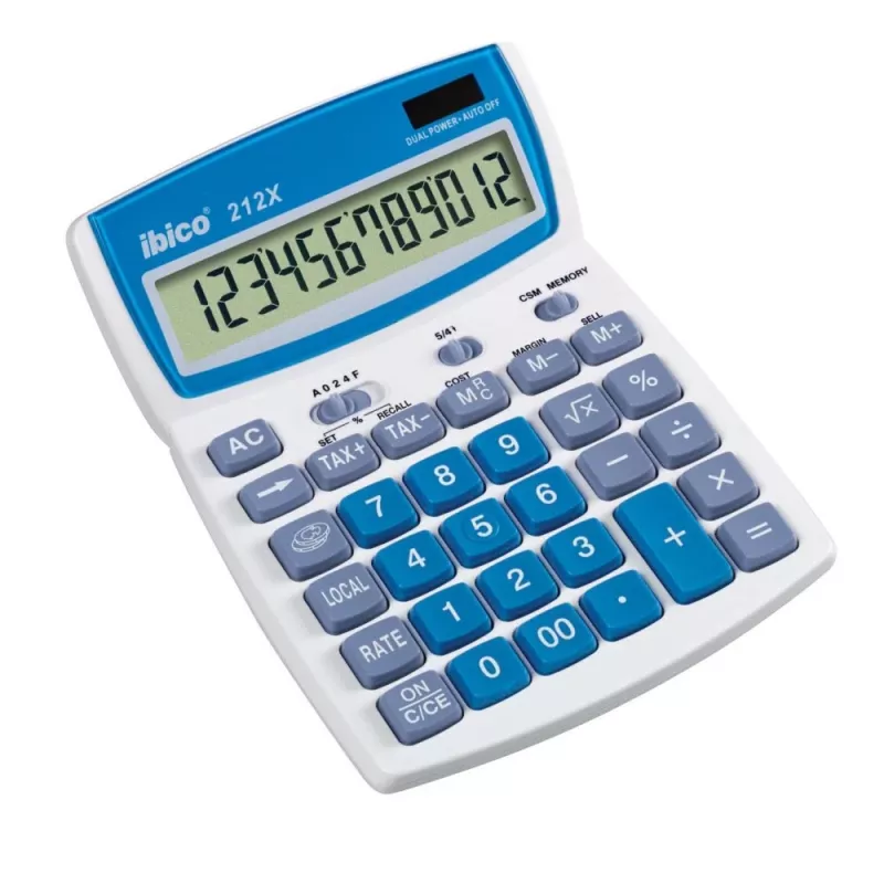 Rexel lauakalkulaator Ibico 212X 12-kohaline, 144 mm, 212 mm, 212 mm