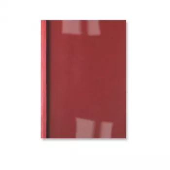 GBC LeatherGrain termoköitmiskatted 1,5 mm punased (100), A4, PVC, punane, läbipaistev, matt, 15 lehte, 1,5 mm