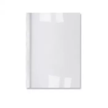 GBC LeatherGrain Termoköitekaaned 1,5 mm Valge (100), A4, PVC, Läbipaistev, Valge, Matt, 15 lehte, 1,5 mm