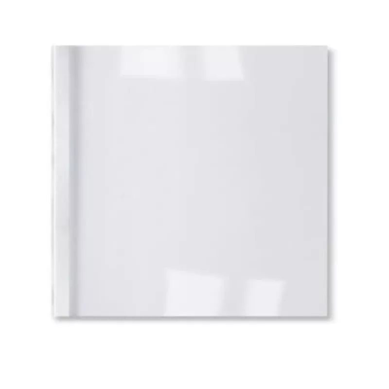 GBC LeatherGrain Termoköitmiskaaned 3mm Valged (100), A4, PVC, Läbipaistev, Valge, Matt, 30 lehte, 3 mm