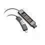 HP Poly DA85-M USB QD-le Must adapter TAA