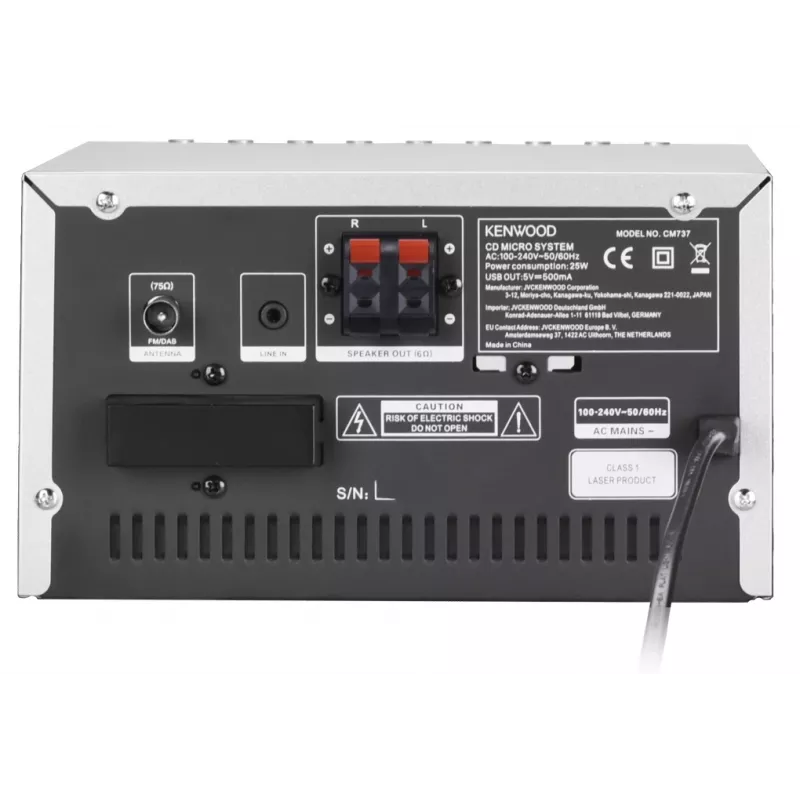 Kenwood M-7000S kodu heli minisüsteem 30 W hõbedane