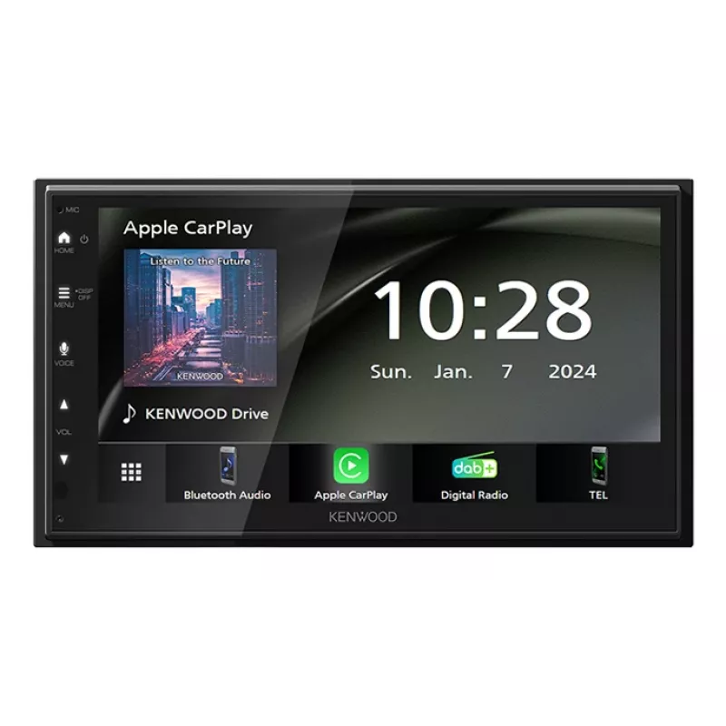 Kenwood DMX6523DABS automeedia vastuvõtja Must Wi-Fi Bluetooth