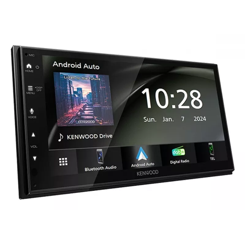 Kenwood DMX6523DABS automeedia vastuvõtja Must Wi-Fi Bluetooth