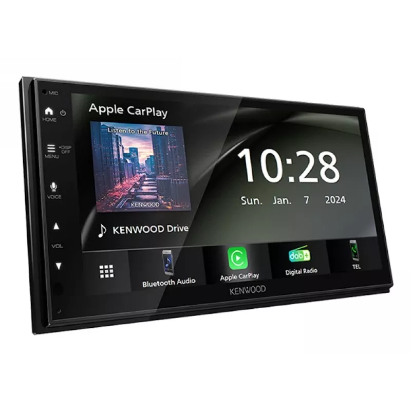 Kenwood DMX6523DABS automeedia vastuvõtja Must Wi-Fi Bluetooth