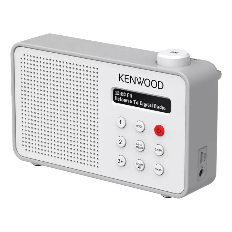 Kenwood CR-M25DAB-W raadio Kaasaskantav Digitaalne Valge