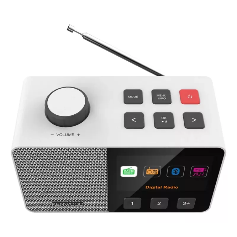 Kenwood CR-M70DAB-W Kaasaskantav digiraadio valge