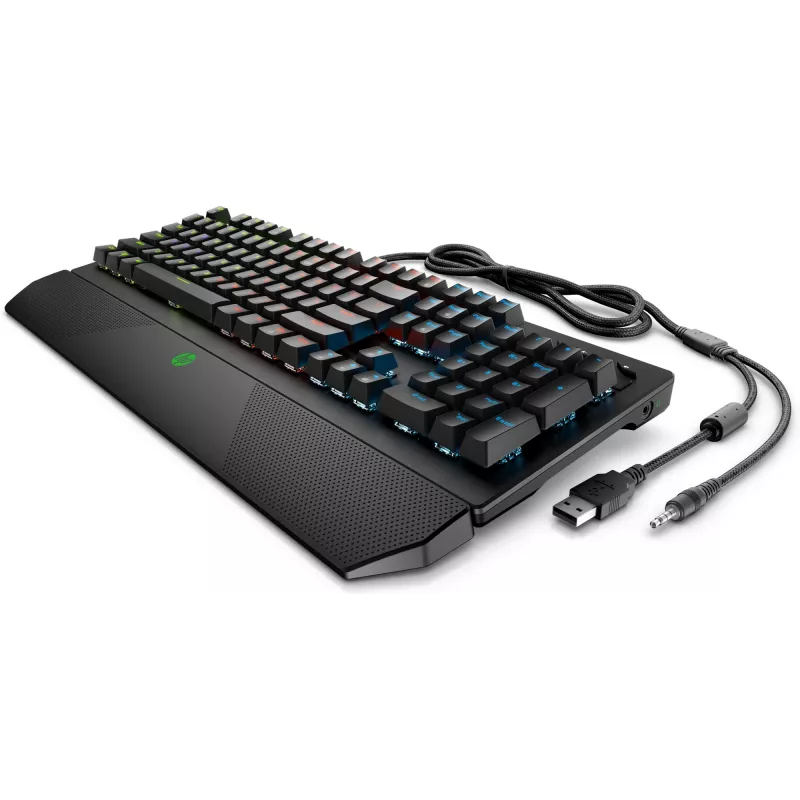HP Pavilion Gaming klaviatuur 800, täissuuruses (100%), juhtmega, USB, mehaaniline, must