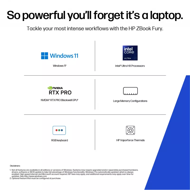 Sülearvuti HP ZBG1i16 U9 285HX 16 64GB 1TB PC Nordic