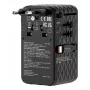 Verbatim Charge 'n' Travel 70W 2C sissetõmmatav universaalne reisiadapter Must