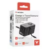 Verbatim Charge 'n' Travel 70W 2C sissetõmmatav universaalne reisiadapter Must
