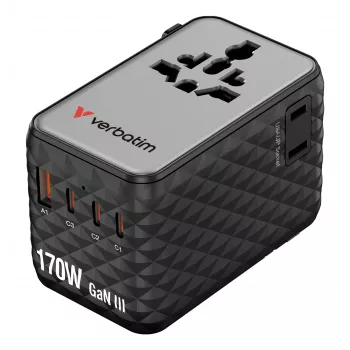 Verbatim Charge 'n' Travel 170W universaalne reisiadapter must