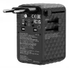 Verbatim Charge 'n' Travel 170W universaalne reisiadapter must
