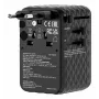 Verbatim Charge 'n' Travel 100W universaalne reisiadapter sissetõmmatava kaabliga, must