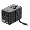 Verbatim Charge 'n' Travel 100W universaalne reisiadapter sissetõmmatava kaabliga, must