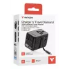 Verbatim Charge 'n' Travel 100W universaalne reisiadapter sissetõmmatava kaabliga, must