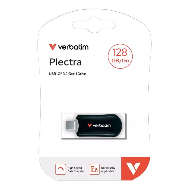 Verbatim Plectra USB-C välkmäluseade Must 128GB