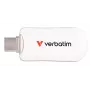 Verbatim Plectra USB-C mälupulk valge 128 GB, 128 GB, USB-tüüp C, 3.2 Gen 1 (3.1 Gen 1), 100 MB/s, korgita, valge