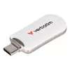 Verbatim Plectra USB-C mälupulk valge 128 GB, 128 GB, USB-tüüp C, 3.2 Gen 1 (3.1 Gen 1), 100 MB/s, korgita, valge