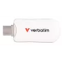 Verbatim Plectra USB-C mälupulk valge 256 GB, 256 GB, USB USB-C, 3.2 Gen 1 (3.1 Gen 1), 100 MB/s, korgita, valge