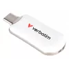 Verbatim Plectra USB-C mälupulk valge 256 GB, 256 GB, USB USB-C, 3.2 Gen 1 (3.1 Gen 1), 100 MB/s, korgita, valge