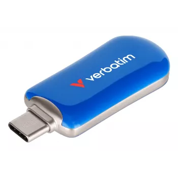 Verbatim Plectra USB-C mälupulk sinine 64GB, 64 GB, USB USB-C, 3.2 Gen 1 (3.1 Gen 1), 100 MB/s, korgita, sinine