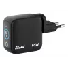 Verbatim Mini GaN laadija 65W ekraaniga, sisetingimustesse, AC, 20 V, must