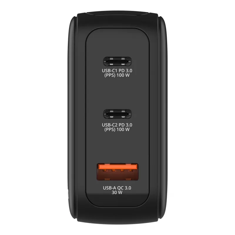 Verbatim Mini GaN laadija 100 W ekraaniga, siseruumidesse, vahelduvvool, 20 V, must