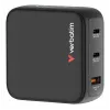 Verbatim Mini GaN laadija 100 W ekraaniga, siseruumidesse, vahelduvvool, 20 V, must