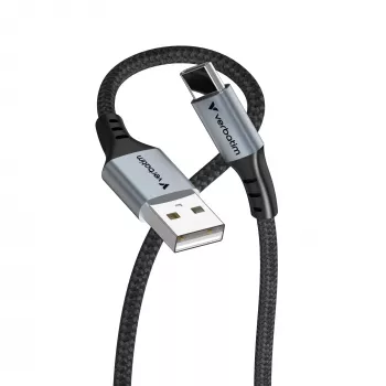 Verbatimi sünkroonimis- ja laadimiskaabel USB-A – USB-C 120 cm, 1.2 m, USB A, USB C, USB 2.0, 0.48 Gbit/s, must