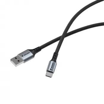 Verbatimi sünkroonimis- ja laadimiskaabel USB-A – USB-C 120 cm, 1.2 m, USB A, USB C, USB 2.0, 0.48 Gbit/s, must