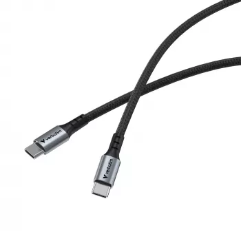 Verbatim Sync & Charge kaabel - 100W USB-C to USB-C 120 cm, 1,2 m, USB C, USB C, USB 2.0, 0,48 Gbit/s, must