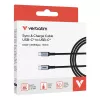 Verbatim Sync & Charge kaabel - 100W USB-C to USB-C 120 cm, 1,2 m, USB C, USB C, USB 2.0, 0,48 Gbit/s, must