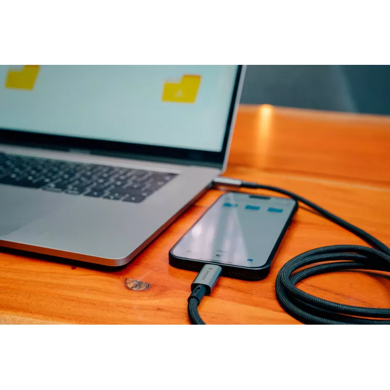 Verbatim Sync & Charge USB C to USB C 240W 40 Gbps 120 cm, 1.2 m, USB C, USB C, USB4 Gen 2x2, 40 Gbit/s, Must