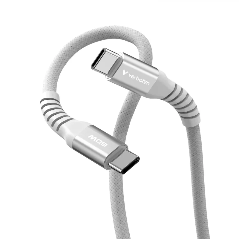 Verbatim Sync & Charge magnetkaabel – 60 W USB-C–USB-C 120 cm hall