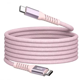 Verbatim Sync & Charge Magnetic kaabel - 60W USB-C to USB-C 120 cm roosa