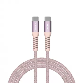 Verbatim Sync & Charge Magnetic kaabel - 60W USB-C to USB-C 120 cm roosa