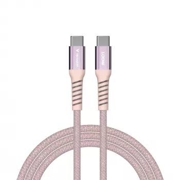 Verbatim Sync & Charge magnetkaabel - 100 W USB-C–USB-C 120 cm roosa