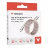 Verbatim Sync & Charge magnetkaabel - 100 W USB-C–USB-C 120 cm roosa