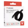 Verbatim Sync & Charge Magnetkaabel - 60W USB-C to USB-C 120 cm Must