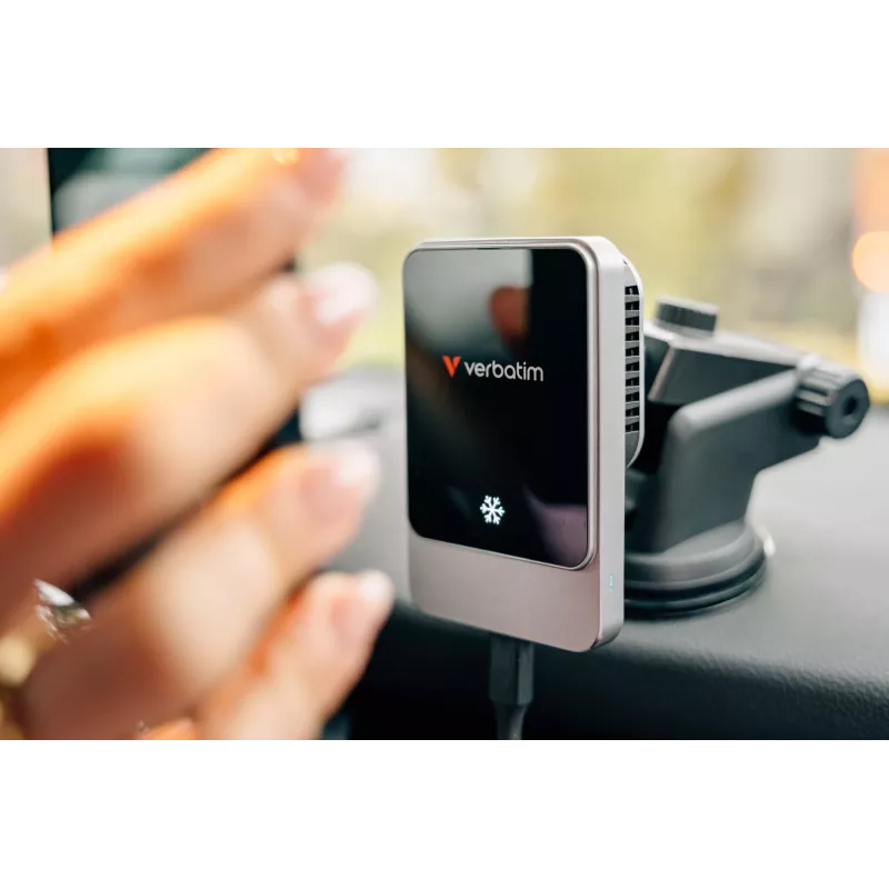 Verbatim Charge 'n' Drive magnetiline juhtmevaba autolaadija, auto, USB, juhtmevaba laadimine, 1 m, must