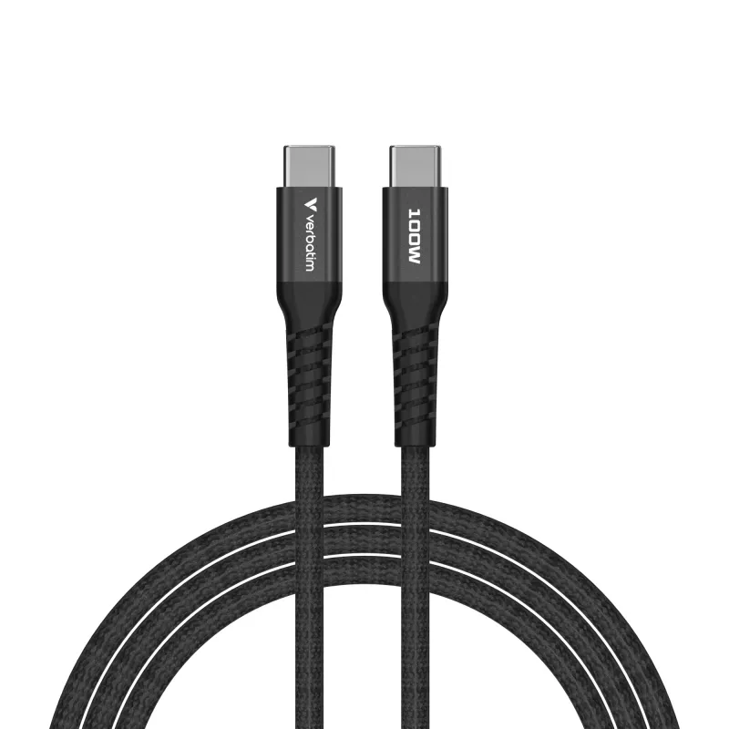 Verbatim Sync & Charge Magnetkaabel - 100W USB-C USB-C-le 120 cm Must