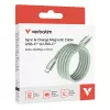 Verbatim Sync & Charge Magnetiline kaabel - 60W USB-C to USB-C 120 cm Roheline