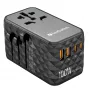 Verbatim UTA-06 100W GaN III universaalne reisiadapter 2 x USB-C PD & QC 4+ ja 2 x USB-A QC 3.0 pordiga