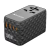Verbatim UTA-06 100W GaN III universaalne reisiadapter 2 x USB-C PD & QC 4+ ja 2 x USB-A QC 3.0 pordiga