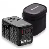 Verbatim UTA-10 140W GaN III universaalne reisiadapter kahe USB-C PD 3.1 ja QC 4+, ühe USB-C PD 3.0 ja ühe USB-A QC 3.0 pordiga