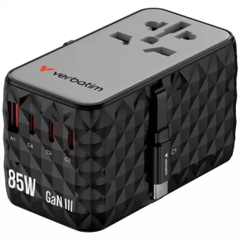 Verbatim Charge 'n' Travel Diamond 85W sissetõmmatava kaabliga CNT-02