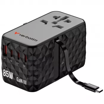 Verbatim Charge 'n' Travel Diamond 85W sissetõmmatava kaabliga CNT-02