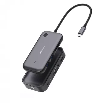 Verbatim Share My Screen 1080p USB-C juhtmevaba kuvaadapter jaoturiga WDA-01